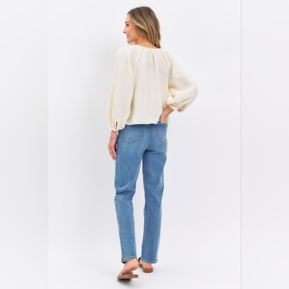 Just In !! JUDY BLUE Full Size High Waist Straight Jeans - Picture 9 of 11